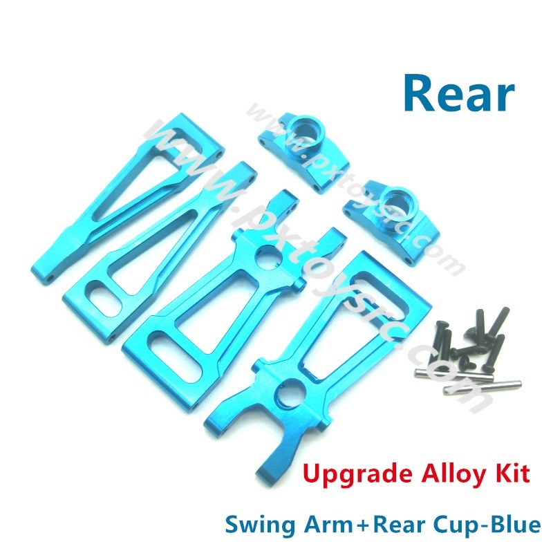 XinleHong Toys Upgrade Alloy Kit-Rear Swing Arm+Rear Cup-Blue Color