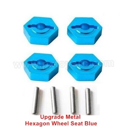wltoys 144001 metal parts Hexagon Wheel Seat Blue