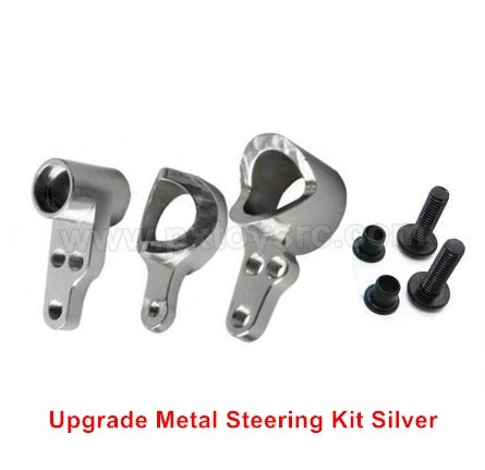 wltoys 144001 upgrades Metal Steering Kit Silver