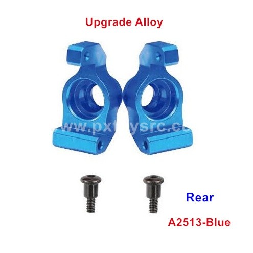 REMO 1621 spare Parts Upgrade Alloy Carriers Stub Axle Rear A2513-Blue