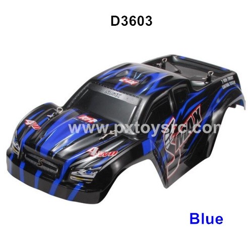 REMO 1631 Smax Parts Body Shell D3603 Blue