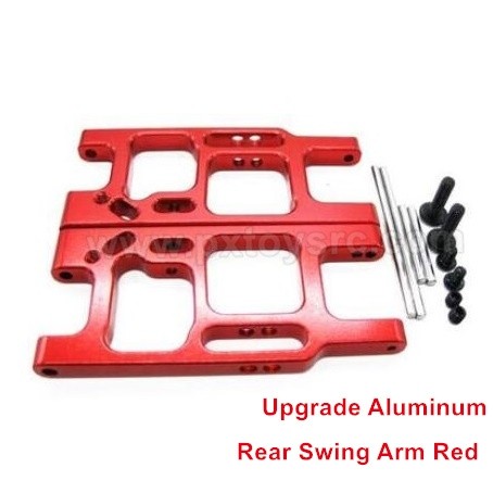 lc racing 1/14 upgrade parts Metal Rear Swing Arm Red