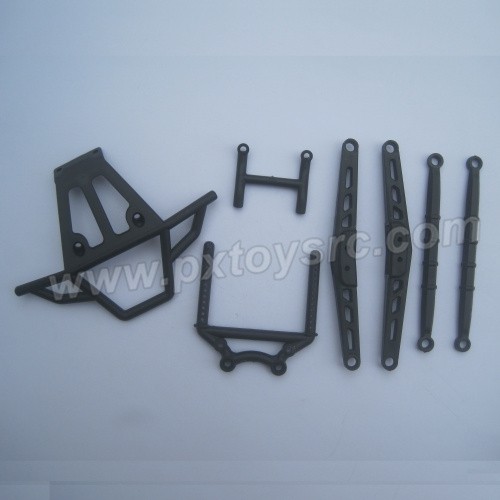 HBX 12889 Thruster Parts Front Bumer+Body Posts 12703