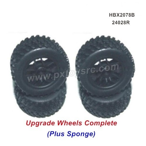 HBX 2078B upgrade Parts-Wheels Complete (Plus Sponge) 24028R