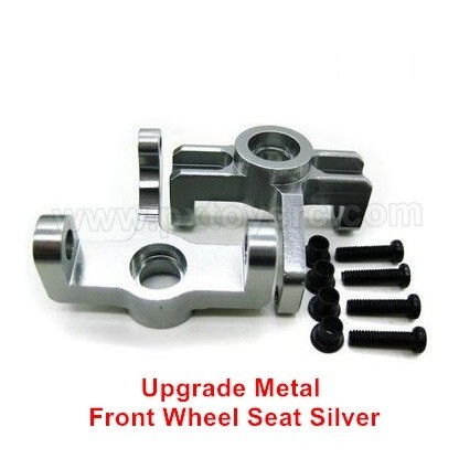 wltoys 144001 upgrade parts Metal Front Wheel Seat Silver