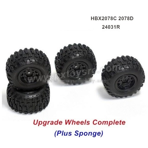 HBX 2078C Upgrade Parts Wheels Complete (Plus Sponge) 24031R