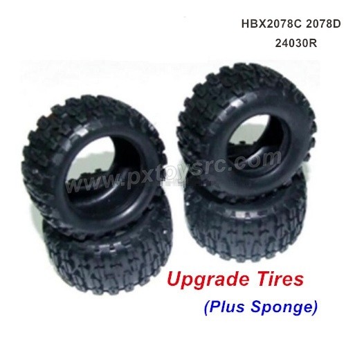 HBX 2078C Upgrade Parts-Tires 24030R (Plus Sponge)