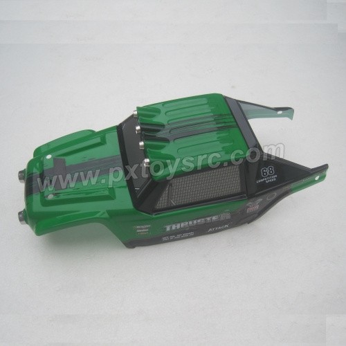 HBX 12889 Thruster Parts Body Shell, Car Shell-Green 889-B002