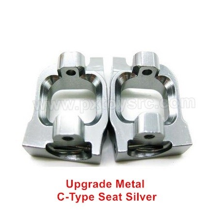 lc racing upgrade parts Metal C-Type Seat Silver