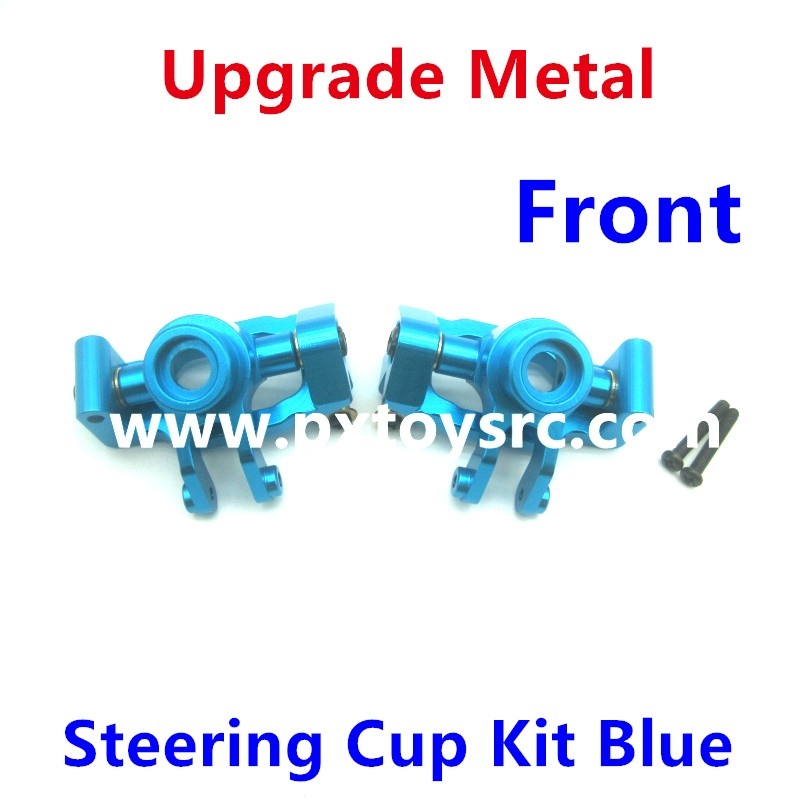 ENOZE NO.9204E Upgrade Parts Metal Front Steering Cup Kit-Blue