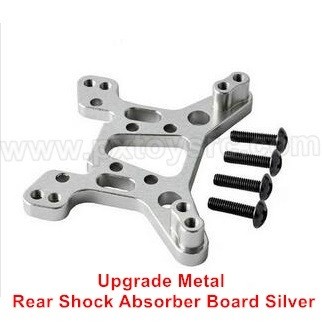 wltoys 144001 upgrade parts Metal Rear Shock Absorber Board Silver