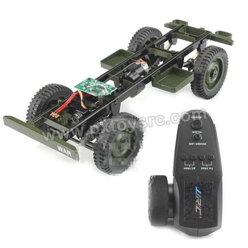 JJRC Q65 D844 Crawler Military Truck Parts Car Frame Assembly+Transmitter-Green