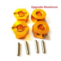 wltoys 144001 upgrade Metal Hexagon Wheel Seat Yellow