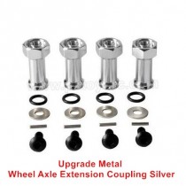 LC Racing EMB upgrade parts Wheel Axle Extension Coupling Silver