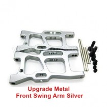 lc racing 1/14 parts Metal Front Swing Arm Silver