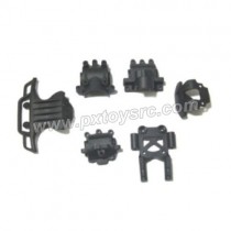 HaiBoXing 2078C parts Front Rear Bumper+Gear Box Housing 24013