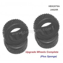 hbx 2078a uprade parts-Wheels Complete (Plus Sponge) 24025R