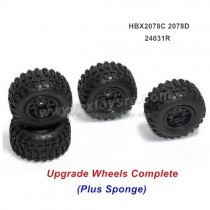 HBX 2078C Upgrade Parts Wheels Complete (Plus Sponge) 24031R