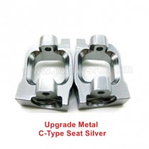 lc racing upgrade parts Metal C-Type Seat Silver