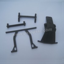 HBX 12815 Protector Parts Front Bumper+Body Posts 12765