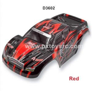 REMO 1631 Smax Parts Body Shell D3602 Red
