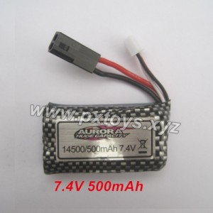 XinleHong NO.9138 Parts Battery 7.4V 500mAh (Black Plug) 