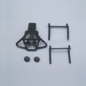 HBX Survivor Mt 12813 Parts Body Posts+Front Bumper 12607
