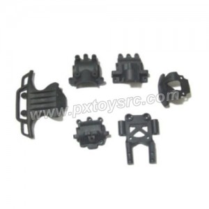 HBX 2078B car parts-Front Rear Bumper+Gear Box Housing 24013