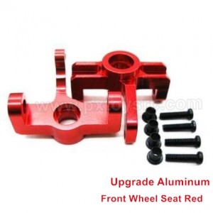wltoys 144001 upgrade parts Metal Front Wheel Seat Red