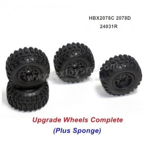 HBX 2078D Upgrade Parts Wheels Complete (Plus Sponge) 24031R