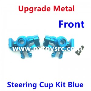 ENOZE 9202E Upgrade Parts Metal Front Steering Cup Kit-Blue