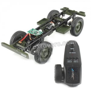 JJRC Q65 D844 Crawler Military Truck Parts Car Frame Assembly+Transmitter-Green