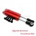 LC Racing EMB 1/14 Car Upgrade Parts-Metal Front Shock Red