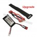 XinleHong Q901 Brushless Truck Upgrade Parts-7.4V 1000mAh Battery+Dual Battery Cable+Battery Bandage, 1/16 Scale