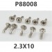 PXtoys 9306E Parts P88008 2.3X10 Cup Head Screw