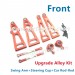 XinleHong 9130 9135 9136 9137 9138 RC Car Upgrade Alloy Kit-Front Swing Arm+Steering Cup+Car Rod-Red Color