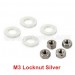Upgrade M3 Locknut Silver For LC Racing EMB 1/14 Car 