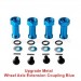 LC Racing EMB 1/14 RC Car Upgrade Parts-Metal Wheel Axle Extension Coupling Blue