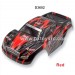 REMO HOBBY 1631 Smax Parts Body Shell D3602 Red
