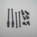 HBX 12815 1/12 4WD RC Car Parts Dog Bone Drive Shaft+Dogbone Cups 12604R, HaiBoXing 12815 Protector Parts