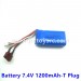 ENOZE Off Road 9306E 306E Parts Battery 7.4V 1200mAh-T Plug