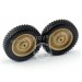 JJRC Q65 D844 1/10 Crawler Military Truck Parts Tire, Wheel-Yellow 2Pcs