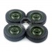 JJRC Q65 D844 1/10 Crawler Military Truck Parts Tire, Wheel-Green 4Pcs