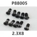 PXtoys 9306E Parts P88005 2.3X8 Flat Head Screws